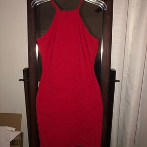 Red bodycon dress